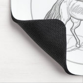Geflügeltes Pferd 🐴 Mousepad (Ecke)