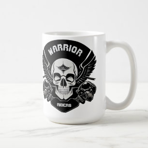 Geflügeltes Schädelkunstwerk Kaffeetasse