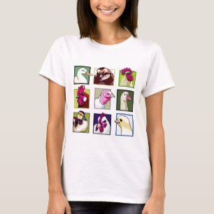 Geflügelvögel: Hühner (Huhn, Ente, Gans, Trutha T-Shirt