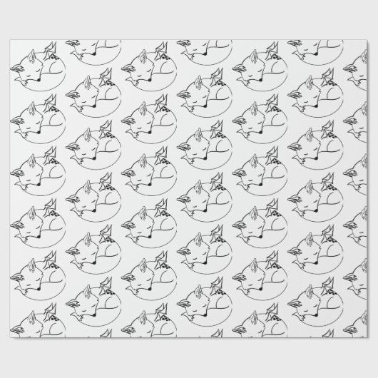 geflügtes Packpapier für Hirsch-Fox. (Flach)