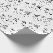 geflügtes Packpapier für Hirsch-Fox. (Ecke)