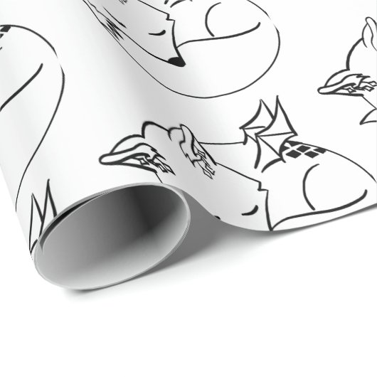 geflügtes Packpapier für Hirsch-Fox. (Rolleneckpunkt)