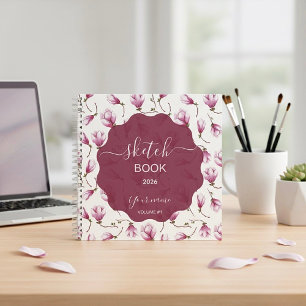 Geflüster der rosa Magnolie Notizblock
