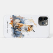 Geflüster des wilden Fuchses in Wasserfarbe, nach Case-Mate iPhone Hülle (Rückseite (Horizontal))