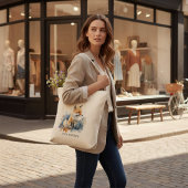 Geflüster des wilden Fuchses in Wasserfarbe, nach  Tragetasche