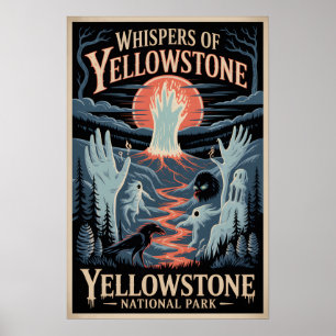 Geflüster des Yellowstone-Geister-Nationalparks Be Poster