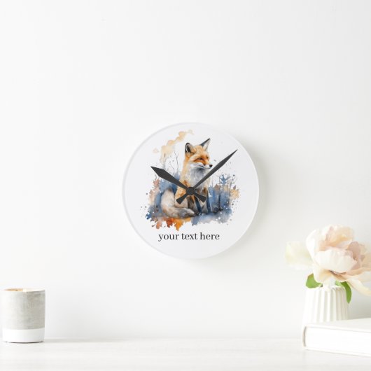 Geflüster, Gewohnheit Runde Wanduhr (Zuhause)