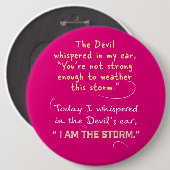 Geflüstert zum Teufel bin ich die Sturmknöpfe Button (Vorne & Hinten)