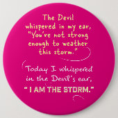 Geflüstert zum Teufel bin ich die Sturmknöpfe Button (Vorderseite)