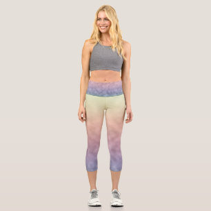 Geflüsterte Pastelltöne Capri Leggings