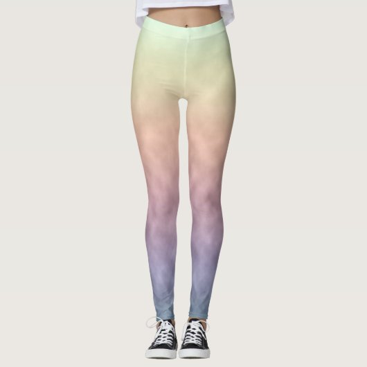 Geflüsterte Pastelltöne Leggings (Vorderseite)
