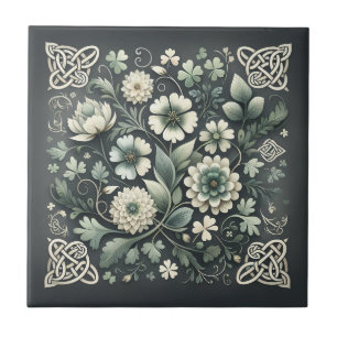 Geflüstertes Kleeblatt-Knotenwerk-Garten Fliese