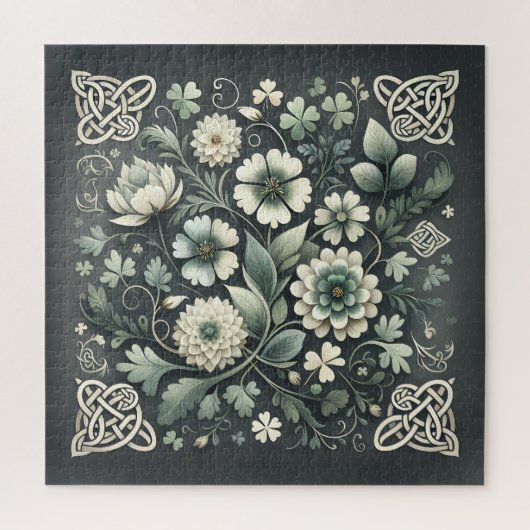 Geflüstertes Kleeblatt-Knotenwerk-Garten Puzzle (Vertikal)