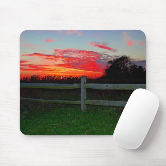 Gefochten im Sonnenuntergang Mousepad (Mit Mouse)