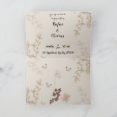 Gefolgte Hochzeitserklärung Einladung (Innenseite)