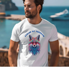 Gefördert durch freigebackenen Wolfsmolf-T - Shirt