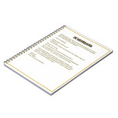 gefördert werden notizblock (Linke Seite)