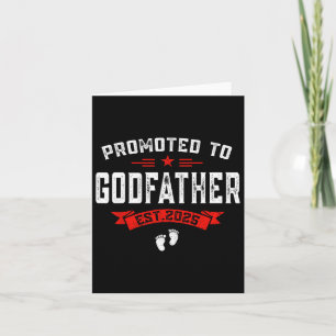 Gefördert zu Godvater 2025 Funny Pregnancy Announc Karte