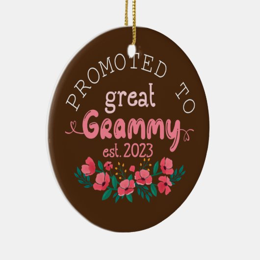Gefördert zu Great Grammy Est 2023 Geschenke Oma Keramik Ornament (Rechts)