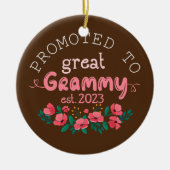 Gefördert zu Great Grammy Est 2023 Geschenke Oma Keramik Ornament (Vorne)