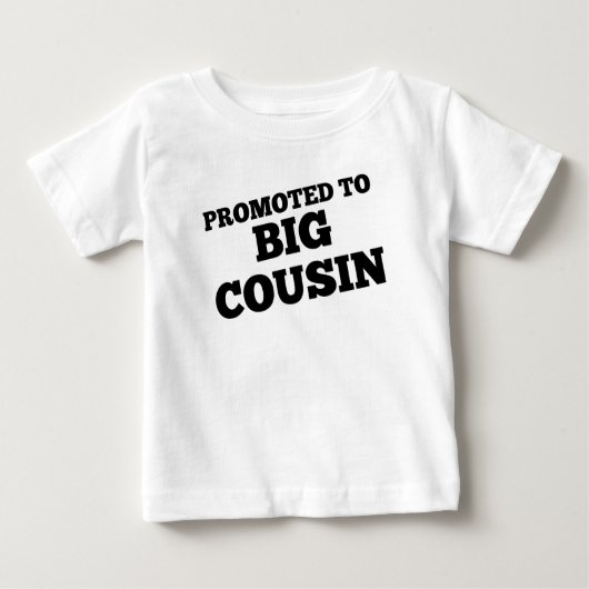 Gefördert zum großen Cousin Baby T-shirt (Vorderseite)