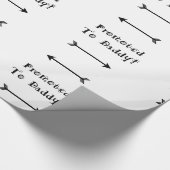 Gefördert zum Pflege Vati - adoptieren Sie - neuer Geschenkpapier (Ecke)