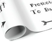 Gefördert zum Pflege Vati - adoptieren Sie - neuer Geschenkpapier (Rolleneckpunkt)