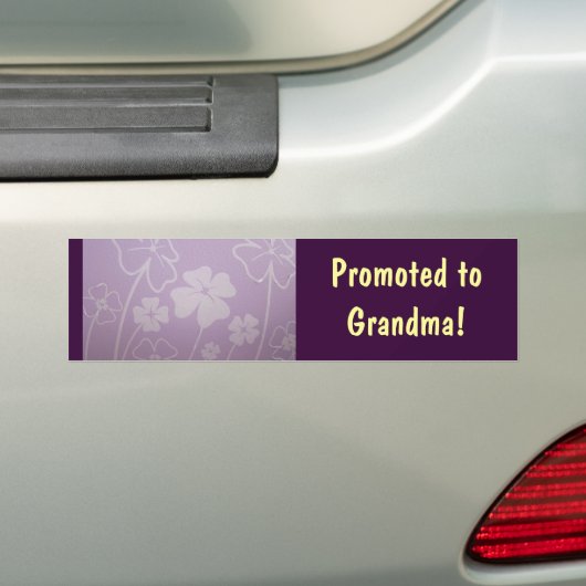 Gefördert zur Großmutter! Autoaufkleber Lavendel (Auf Auto)