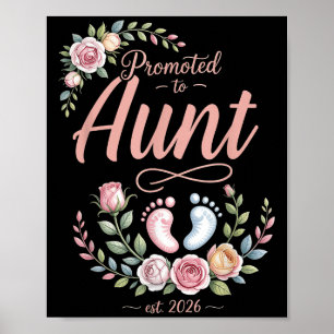 Gefördert zur Tante Est 2026 Floral Women Men Mütt Poster