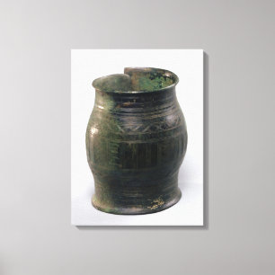 Geformte Armbinde der Tonne, Hallstatt Kultur Leinwanddruck