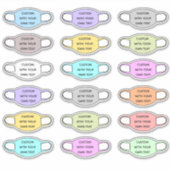 Geformte, benutzerdefinierte Textrahmenmaske Aufkleber (Vorderseite)