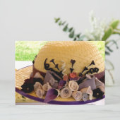 Geformte Einladungen des Hutes (Stehend Vorderseite)