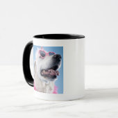 Geformte Klassen des Hundetragende Herzens und Tasse (Vorderseite Links)