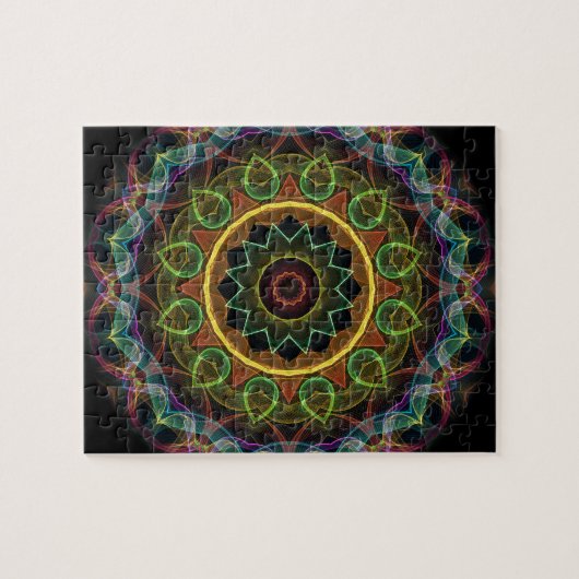 geformtes Blätter des Spirograph Ei Puzzle (Horizontal)