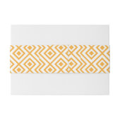 Geformtes geometrisches Muster der Raute Einladungsbanderole (Rückseitenbeispiel)