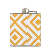 Geformtes geometrisches Muster der Raute Flachmann (Rückseite)