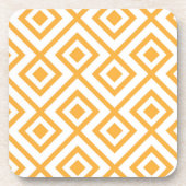 Geformtes geometrisches Muster der Raute Getränkeuntersetzer (Vorderseite)