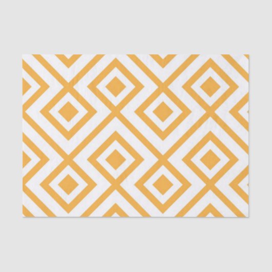 Geformtes geometrisches Muster der Raute Seidenpapier (Vorderseite)