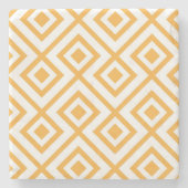 Geformtes geometrisches Muster der Raute Steinuntersetzer (Vorderseite)