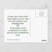 Gefragt Frag nicht Postkarte (Rückseite)