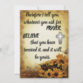 Gefragt für In Gebetsskriptur Flachgrüßkarte (Vorderseite)