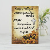 Gefragt für In Gebetsskriptur Flachgrüßkarte (Stehend Vorderseite)