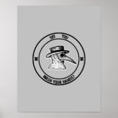 Gefragt Pestarzt, hast du dir die Hände gewaschen? Poster (Vorne)