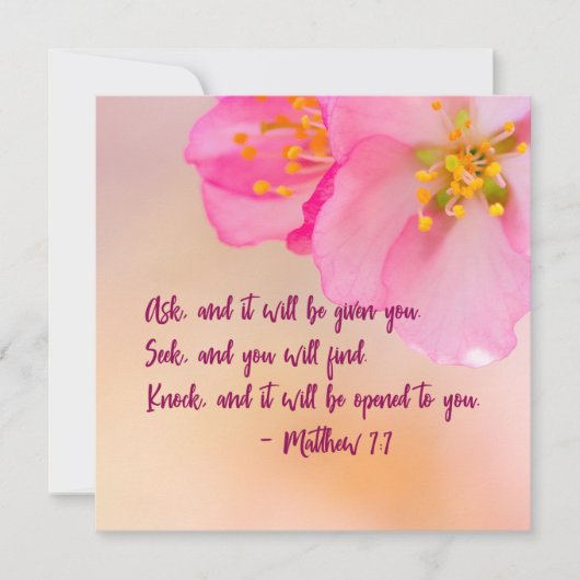 Gefragt, und es wird Christlich floral inspirieren (Vorderseite)