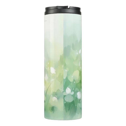 Gefreute handgemalte Gouldia Finch Birds Thermosbecher (Rückseite)