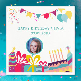 Gefreuter Text zum benutzerdefinierten Foto der Ge Serviette