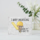 Gefrierbier Postkarte (Stehend Vorderseite)