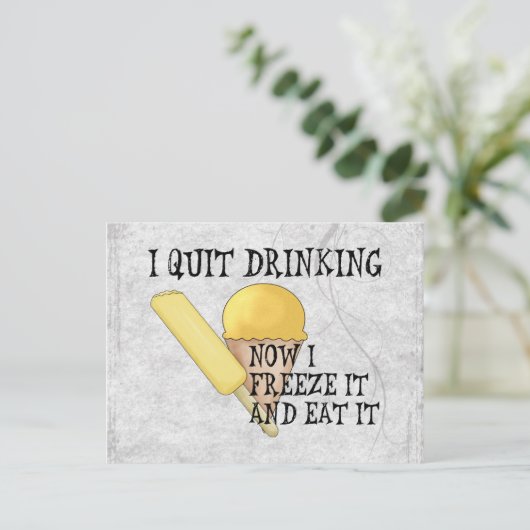 Gefrierbier Postkarte (Stehend Vorderseite)