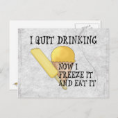 Gefrierbier Postkarte (Vorne/Hinten)