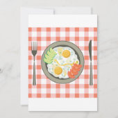 Gefriereier auf Plate-Einladung Einladung (Vorderseite)